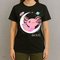 Space Axolotl Kawaii  Pastel Goth  Japan Anime Comic T-Shirt thumb 4