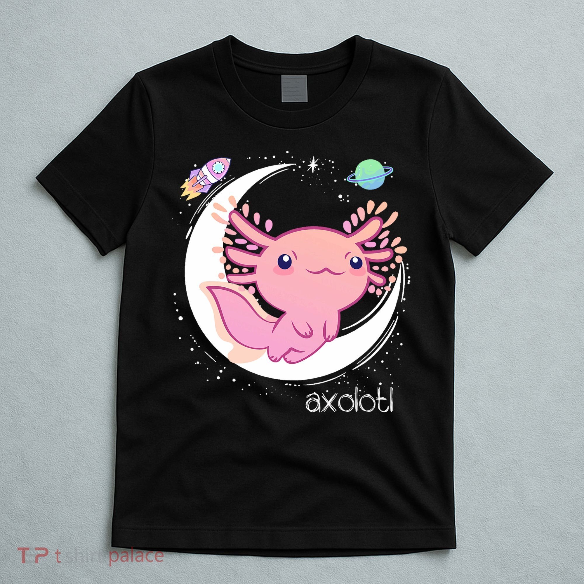 Space Axolotl Kawaii  Pastel Goth  Japan Anime Comic T-Shirt