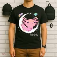 Space Axolotl Kawaii  Pastel Goth  Japan Anime Comic T-Shirt thumb 6