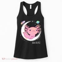 Space Axolotl Kawaii  Pastel Goth  Japan Anime Comic Women's Tank Top thumb 0