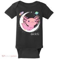 Space Axolotl Kawaii  Pastel Goth  Japan Anime Comic Baby Bodysuit thumb 0