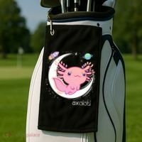 Space Axolotl Kawaii  Pastel Goth  Japan Anime Comic Golf Towel thumb 2