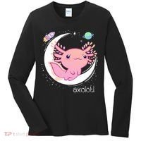 Space Axolotl Kawaii  Pastel Goth  Japan Anime Comic Women's Long Sleeve Shirt thumb 0