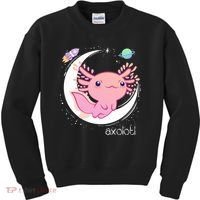 Space Axolotl Kawaii  Pastel Goth  Japan Anime Comic Kids Sweatshirt thumb 0