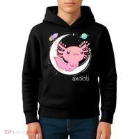 Space Axolotl Kawaii  Pastel Goth  Japan Anime Comic Kids Hoodie thumb 4