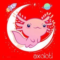 Space Axolotl Kawaii  Pastel Goth  Japan Anime Comic Santa Hat thumb 1