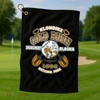 Skagway Alaska Klondike Gold Rush National Park Keepsake Golf Towel thumb 1
