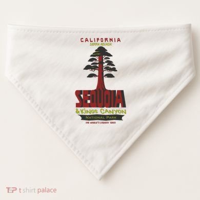 Sequoia And Kings Canyon National Park USA-Made Doggie Bandana