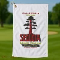 Sequoia And Kings Canyon National Park Golf Towel thumb 1