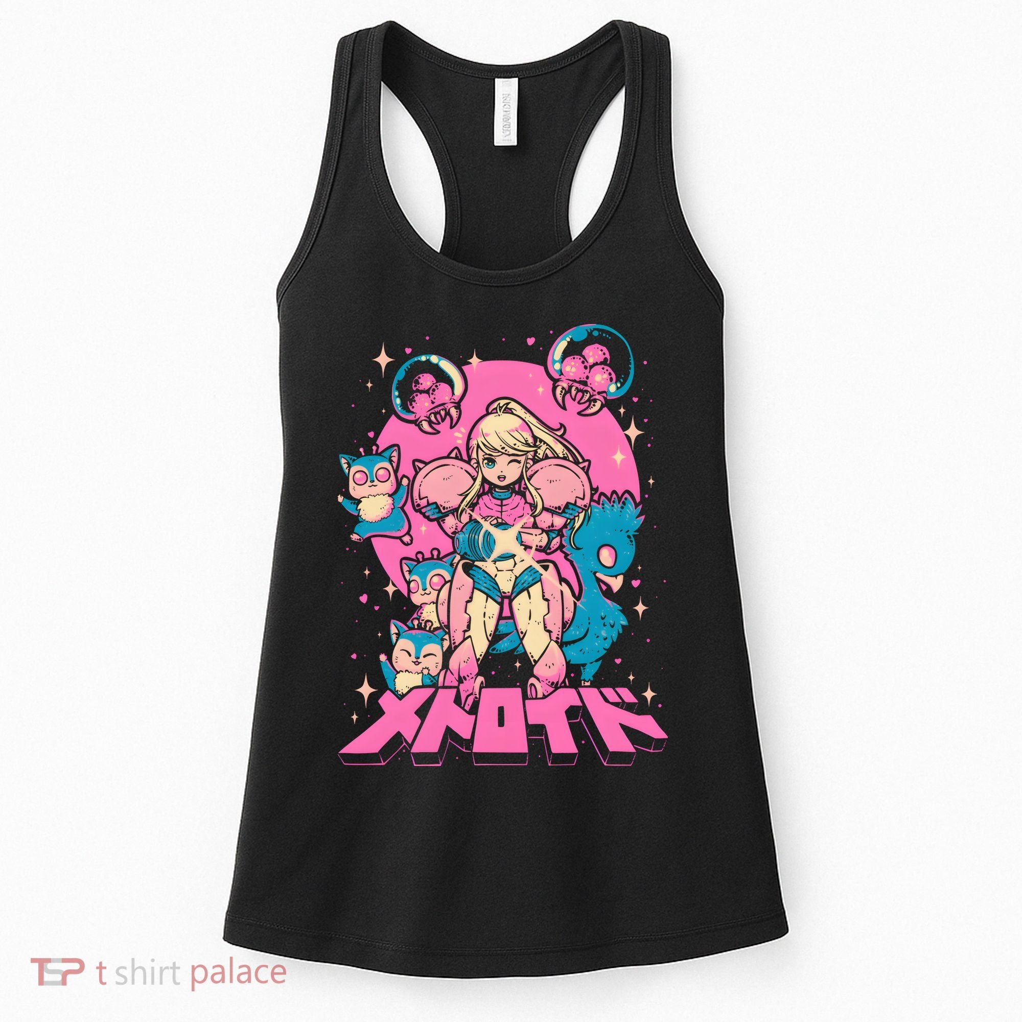 Save Animals Kawaii Anime Manga Girl Teen Boy Women's Tank Top
