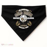 Skagway Alaska Klondike Gold Rush Souvenir USA-Made Doggie Bandana thumb 0