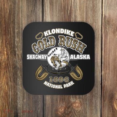 Skagway Alaska Klondike Gold Rush Souvenir Coaster