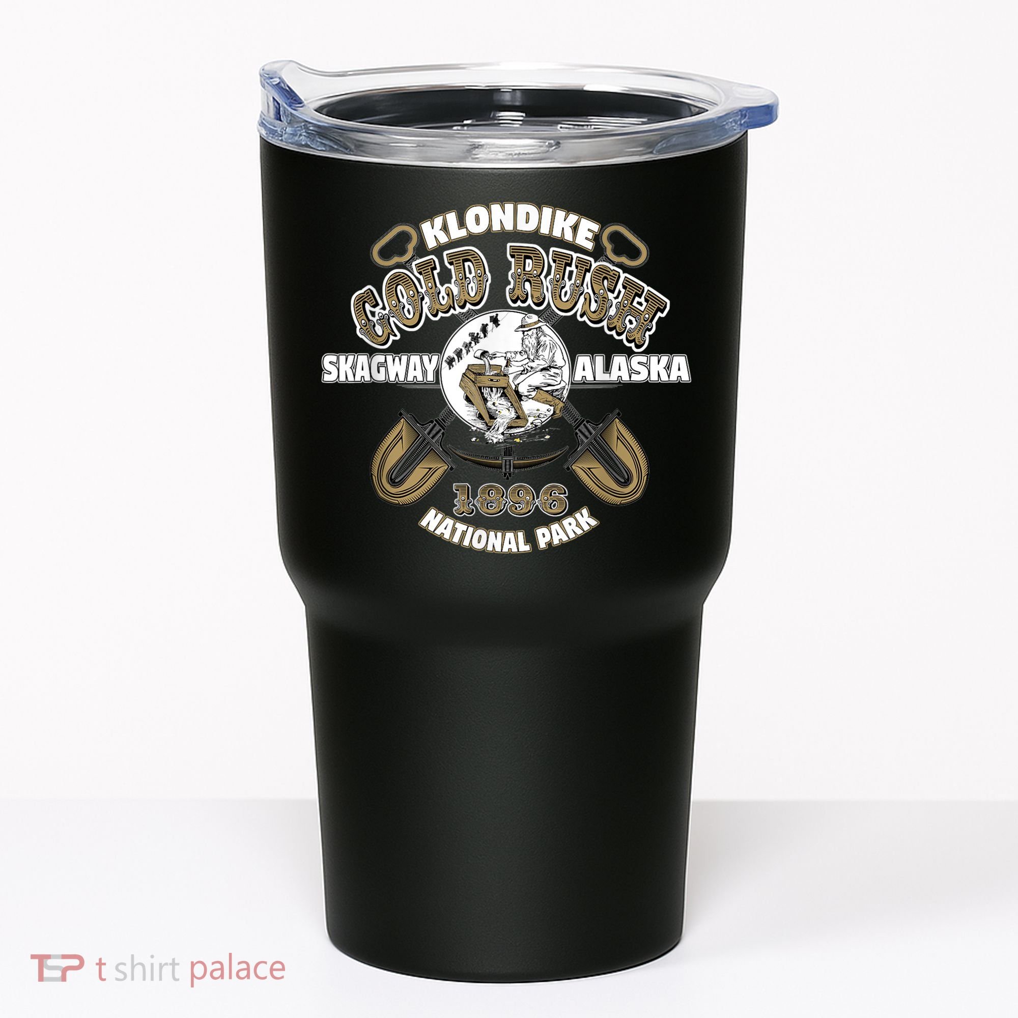 Skagway Alaska Klondike Gold Rush Souvenir Tumbler