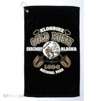 Skagway Alaska Klondike Gold Rush Souvenir Golf Towel thumb 0