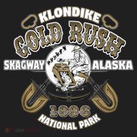 Skagway Alaska Klondike Gold Rush Souvenir Golf Towel thumb 3