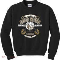 Skagway Alaska Klondike Gold Rush Souvenir Kids Sweatshirt thumb 0