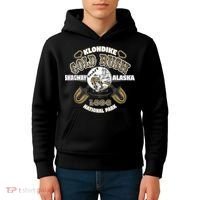 Skagway Alaska Klondike Gold Rush Souvenir Kids Hoodie thumb 4