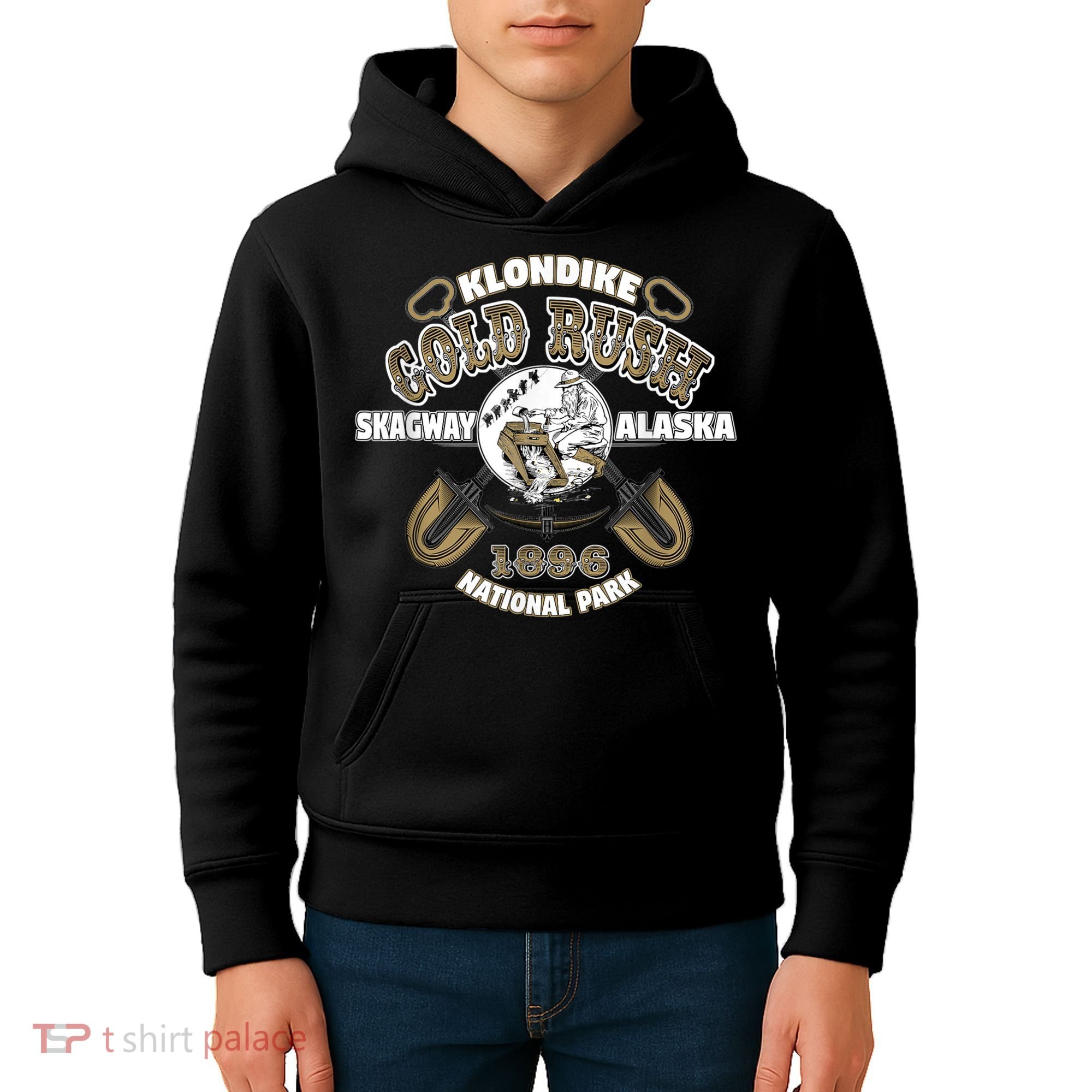 Skagway Alaska Klondike Gold Rush Souvenir Kids Hoodie