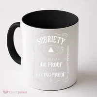Sobriety Anniversary Living Proof NA AA Recovery Coffee Mug thumb 0