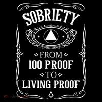 Sobriety Anniversary Living Proof NA AA Recovery Women's Hoodie thumb 2