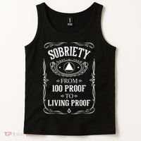 Sobriety Anniversary Living Proof NA AA Recovery Tank Top thumb 2