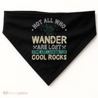 Some Are Looking For Cool Rocks Geologist Geode Hunter USA-Made Doggie Bandana thumb 0