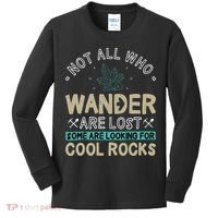 Some Are Looking For Cool Rocks Geologist Geode Hunter Kids Long Sleeve Shirt thumb 0