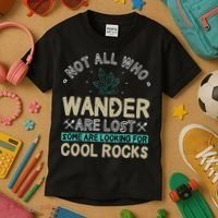 Some Are Looking For Cool Rocks Geologist Geode Hunter Kids T-Shirt thumb 3