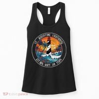 St. Augustine Lighthouse Florida Retro Sunset Palm Trees Women's Tank Top thumb 0