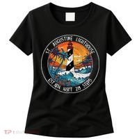 St. Augustine Lighthouse Florida Retro Sunset Palm Trees Women's T-Shirt thumb 0