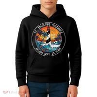St. Augustine Lighthouse Florida Retro Sunset Palm Trees Kids Hoodie thumb 4