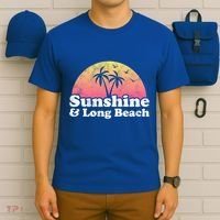 Sunshine And Long Beach Ca California Meaningful Gift T-Shirt thumb 6