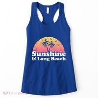 Sunshine And Long Beach Ca California Meaningful Gift Women's Tank Top thumb 0
