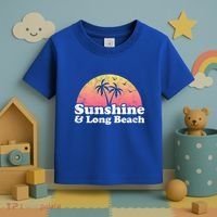 Sunshine And Long Beach Ca California Meaningful Gift Toddler T-Shirt thumb 3