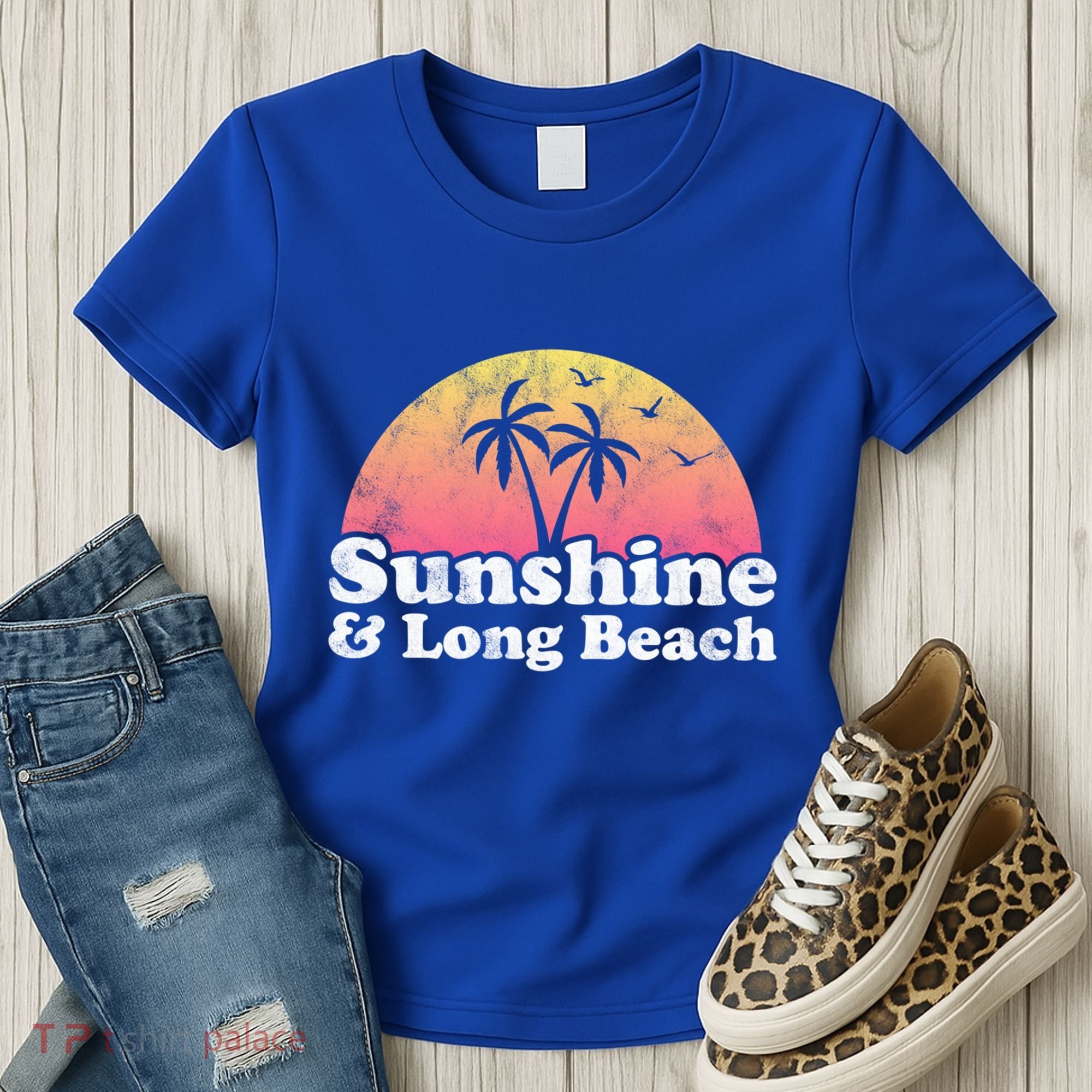 Sunshine And Long Beach Ca California Meaningful Gift Women's T-Shirt