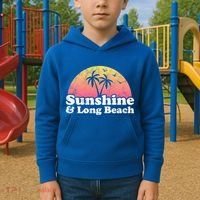 Sunshine And Long Beach Ca California Meaningful Gift Kids Hoodie thumb 2