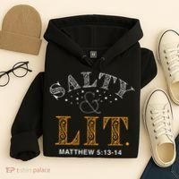 Salty And Lit Christian Bible Verse Religious Hoodie thumb 4