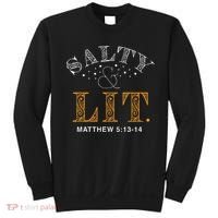 Salty And Lit Christian Bible Verse Religious Sweatshirt thumb 0