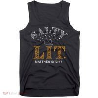 Salty And Lit Christian Bible Verse Religious Tank Top thumb 0