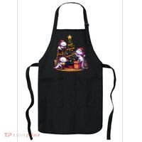 Sea Animal Lovers Kawaii Axolotl Decorating Christmas Tree Apron thumb 0