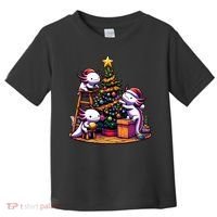 Sea Animal Lovers Kawaii Axolotl Decorating Christmas Tree Toddler T-Shirt thumb 0