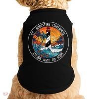 St. Augustine Lighthouse Florida Retro Sunset Palm Trees Doggie Tank thumb 0