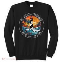 St. Augustine Lighthouse Florida Retro Sunset Palm Trees Sweatshirt thumb 0