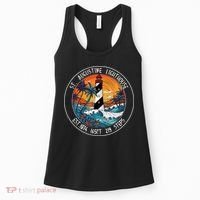 St. Augustine Lighthouse Florida Retro Sunset Palm Trees Women's Tank Top thumb 0