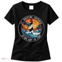 St. Augustine Lighthouse Florida Retro Sunset Palm Trees Women's T-Shirt thumb 0
