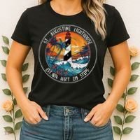 St. Augustine Lighthouse Florida Retro Sunset Palm Trees Women's T-Shirt thumb 2