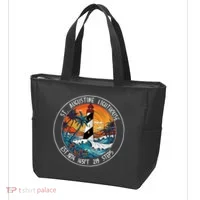 St. Augustine Lighthouse Florida Retro Sunset Palm Trees Tote Bag thumb 3