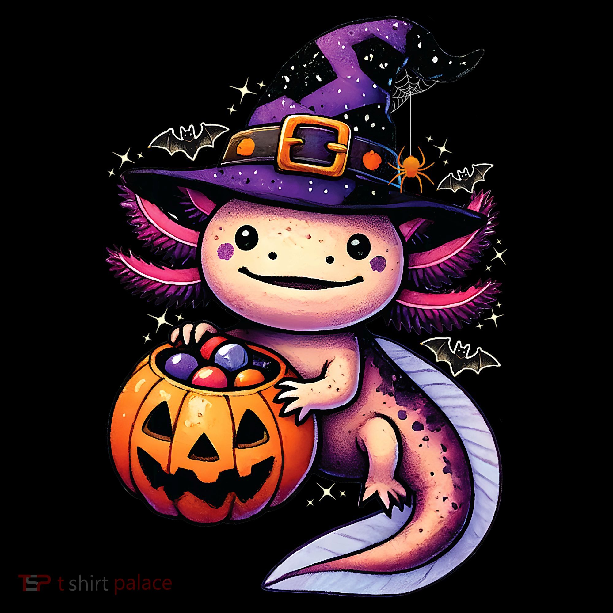 Sea Animal Lovers Axolotl Witch Hat Celebrating Halloween Coffee Mug