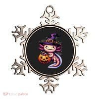 Sea Animal Lovers Axolotl Witch Hat Celebrating Halloween Ornament thumb 0