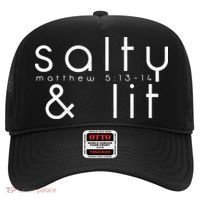 Salty And Lit Matthew 51314 Funny Christian Hat thumb 0